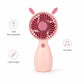 Portable Rechargeable Mini Fan – 4–5 Hours Battery Backup | USB Handheld Cooling Fan